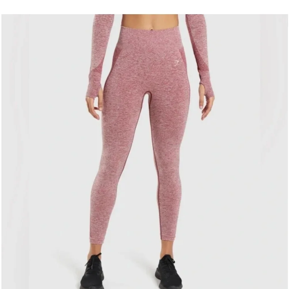 Gymshark Heathered Pink Leggings Size Xl Womens Buttlifting seamless - Picture 1 of 8